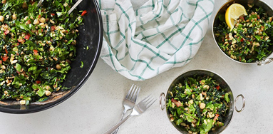 Warm Salad of Spiced Kale